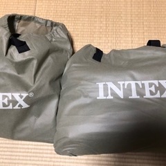 INTEX エアーベット　シングルとダブル　2つセット