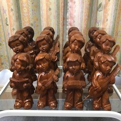 木彫りの人形　16個