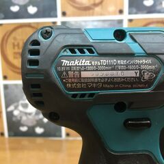 マキタ makita TD111DSMX インパクトドライバ フルセット 中古品 