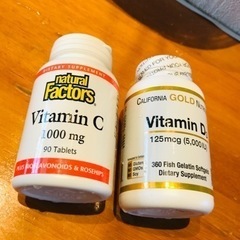 ビタミンC、ビタミンDサプリメント