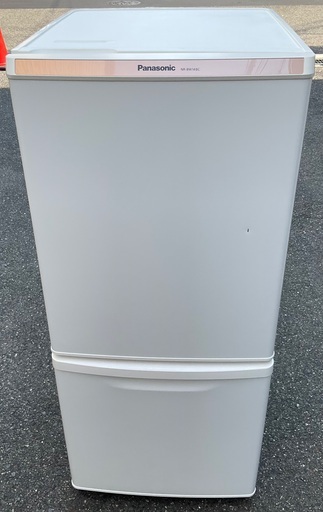 【RKGRE-187】特価！Panasonic/138L 2ドア冷凍冷蔵庫/NR-BW14BC-W/中古品/2019年製/当社より近隣無料配達！