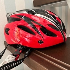 自転車用ヘルメット　赤