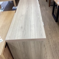 KG-101河口家具　トープ　メラミン　キッチンカウンター　グレー×ナチュラル