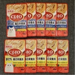 【10袋セット】キャットフード パウチ 猫用 チャオ 総合栄養食...