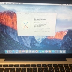 MacBookPRO  OS X 13インチSSD128　Cor...