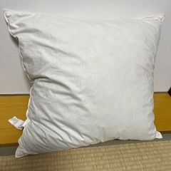 【決まりました】【無印良品】羽毛クッション　55×59cm