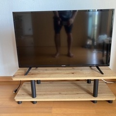 32型テレビ2021年製　アイリスオーヤマ　テレビ台セット