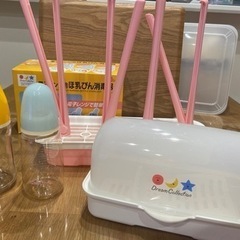 哺乳瓶、消毒セット