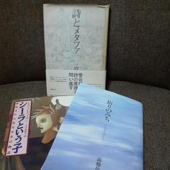 小説 や詩の単行本３冊