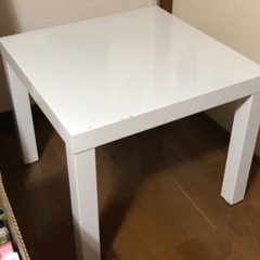 【ローテーブル】正方形･ホワイト