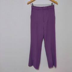 【ネット決済】奇抜　派手　個性的　綺麗系　紫　レデース　古着　パンツ