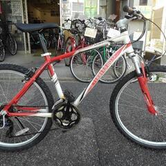 中古自転車２６３７　マウンテンバイク　前後タイヤ新品！　２６インチ　３×７段ギヤ　アルミフレーム　ワイヤー錠　ライトは付属していません 中古自転車2637 マウンテンバイク 前後タイヤ新品！ 26インチ 3