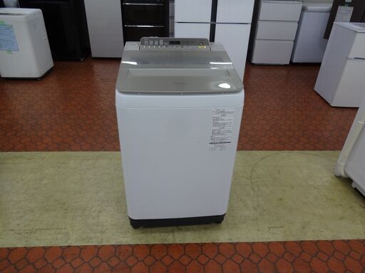 ID 354579　洗濯機8K　パナソニック　キズ有　２０１９年製　NA-FA80HS