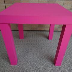 急募！即日希望【USED】IKEA　サイドテーブル　ピンク！ミニ...