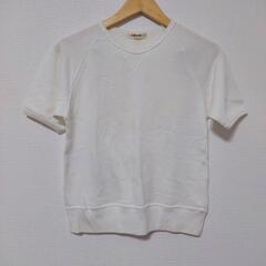 白シャツ　Tシャツ　レデース　古着　シンプル　日本製