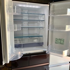 ☆大容量600L!!☆ 三菱 6ドア ノンフロン冷凍冷蔵庫 MR-WX60E-BR 2019