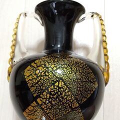 花瓶(黒・金)