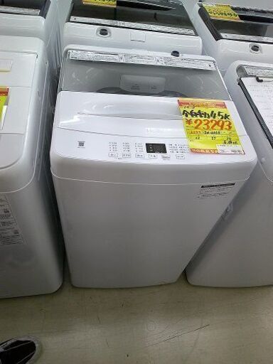 ID:G60362918　全自動洗濯機４．５ｋ　ハイアール　ＪＷ－Ｕ４５Ａ　２０２２年