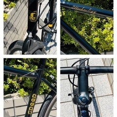 クロスバイク マットブラック 28インチ21Technology デザイン性と機能性を兼ね備えた人気の一台