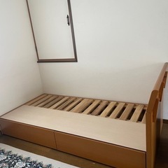 【急募】収納付き すのこベッドフレーム　シングル