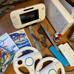 【ネット決済】【受付終了】Wii/WiiUセット　ゲームソフト3点付き