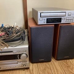 ONKYO オーディオセット　CD・MD・カセットテープ・ラジオ