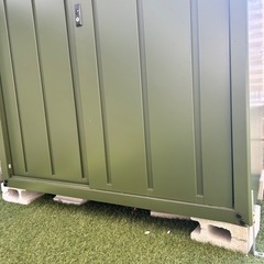 受け渡し者決定済み 山善 スチール物置 束石付き