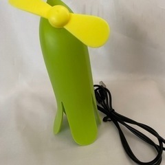 USB充電式バナナ扇風機②緑色