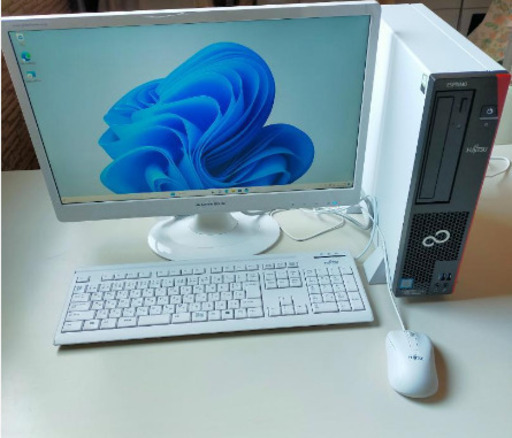 取引完了済み！！富士通 ESPRIMO D588/TX  一式セット/Win11/i3-8100/8G/SSD256G/DVD-RW/office2021/21.5インチモニター付き