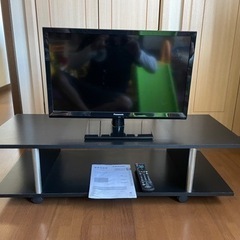 Panasonic液晶テレビ、キャスター付きテレビ台