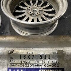 WORK Euroline ワーク ユーロライン 18インチ 4本 7.5J5HPCD114.3+38 