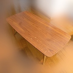 【ネット決済】【木製ローテーブル】傷あり・一人暮らし、2人用にも...