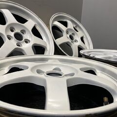 SUBARU STI 純正オプションホイール RAYS TE07 16インチ 4本 7J5HPCD100+53 希少 軽量 GC8 インプレッサ等　(VHH367)  クレジットカード QR決済可能 SUBARU STI 純正オプションホイール RAYS TE07 16インチ 4本