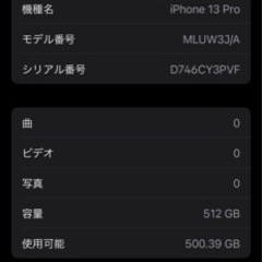 iPhone13 Pro  シルバー  512GB