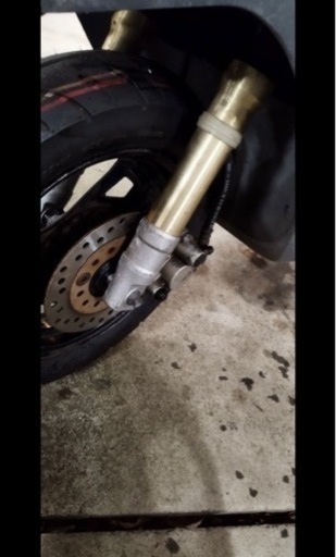スズキ　レッツ2　フロントフォークAF34 dio ディスクブレーキ　レストアベース スズキ レッツ2 フロントフォークAF34 dio ディスクブレーキ レストア