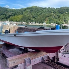 動画あり】釣船 船外機 YAMAHA 4st 20馬力 16ft 小型ボート