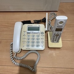 電話機本体　コードレス　アダプター付き　固定電話