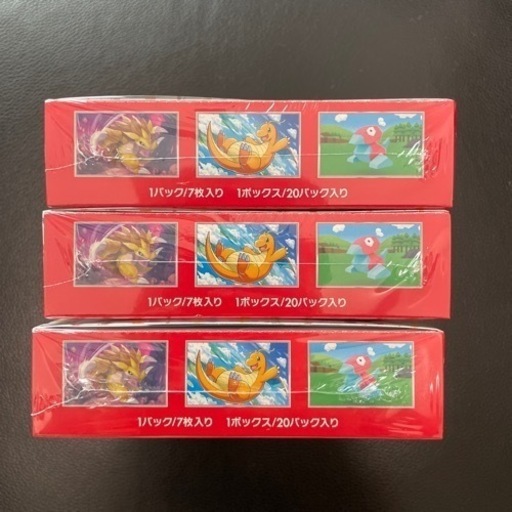 ポケモンカード151 シュリンク付きBOX 3個セット ポケモンカード151未