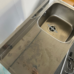 azuma 業務用シンク 一槽シンク 作業台つき　水道 