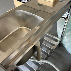 azuma 業務用シンク 一槽シンク 作業台つき　水道 