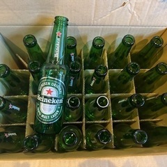 無料 Heineken 空瓶23本