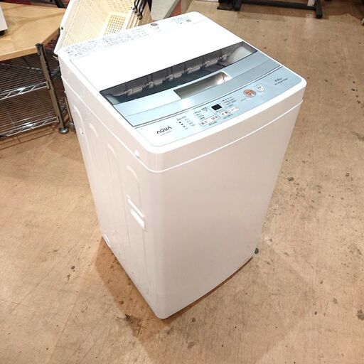 AQUA/アクア 洗濯機 AQW-S4M 2022年製 4.5kg 家電
