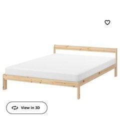 IKEA 廃盤ベッドフレーム　NEIDEN&すのこセット