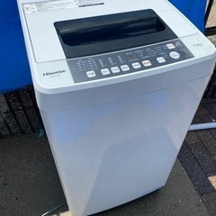 お薦め品‼️分解洗浄済み‼️ハイセンス洗濯機5.5kg 2019年
