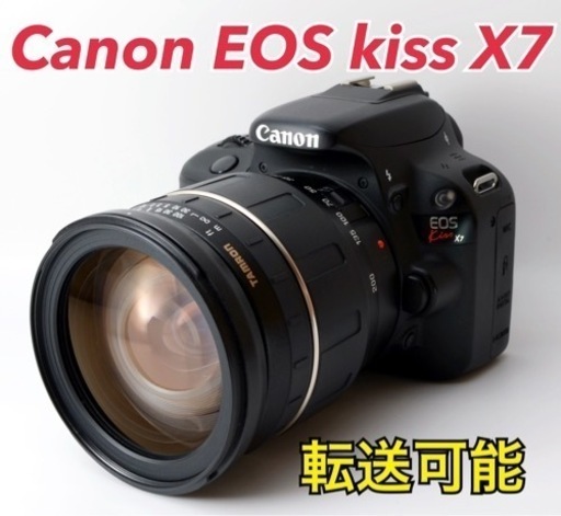 ★Canon EOS kiss X7★S数少●スマホ転送●高倍率レンズ  1ヶ月動作補償あり！ 安心のゆうパック代引き発送！ 送料、代引き手数料無料！