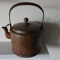 銅製やかん アンティーク