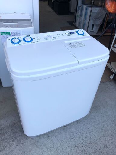 【動作保証あり】AQUA アクア 2023年 AQW-N501 5.0kg 二槽式洗濯機【管理KRS608】