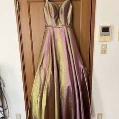 【ASPEED】カラードレス ロングドレス  USA製 ショール付