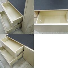 現状品 シングルベッド フレームのみ 引出し収納付き アイボリー ☆ 札幌市 北区 屯田 