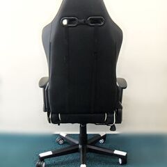 【自社配送は札幌市内限定】GTRacing ゲーミングチェア GT909 ブラック×ホワイト 幅67×奥行51cm 中古【USED】